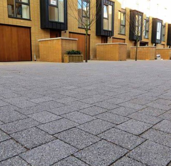 Bush Hammered Granite Regal Tan Pavers